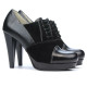 Pantofi eleganti dama 1091 negru combinat