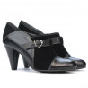 Pantofi eleganti dama 1210 negru combinat