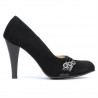 Pantofi eleganti dama 1040 negru antilopa