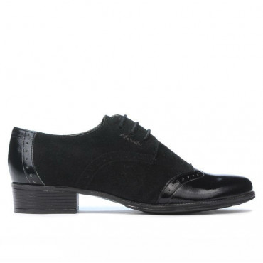 Women casual shoes 691 patent black combined