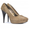 Women stylish, elegant shoes 1082 sand