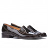 Women casual shoes 649 croco patent cafe
