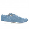 Pantofi casual dama 180 bleu velur