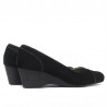 Pantofi casual dama 193 negru velur