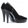 Pantofi eleganti dama 1092-1 negru antilopa