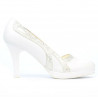 Women stylish, elegant shoes 1208pl white combined