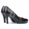 Pantofi eleganti dama 1086 negru+gri