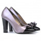 Pantofi eleganti dama 1226 lac mov+negru