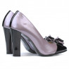 Pantofi eleganti dama 1226 lac mov+negru