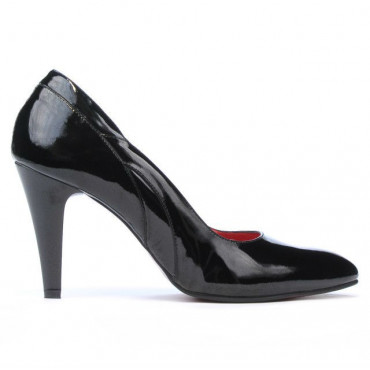Women stylish, elegant shoes 1218 patent black