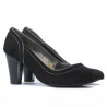 Pantofi eleganti dama 1205 negru antilopa