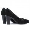 Pantofi eleganti dama 1205 negru antilopa