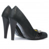 Pantofi eleganti dama 1040 negru satinat