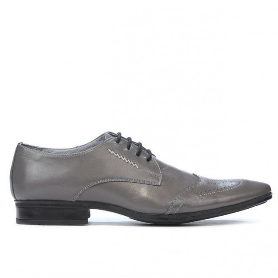 Men stylish, elegant shoes 792 gray