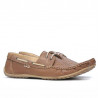 Men loafers, moccasins 778 cappuccino perforat