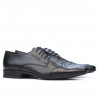 Men stylish, elegant shoes 792 black