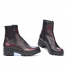Women boots 3314 a red