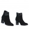 Women boots 1167 black antilopa