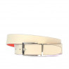 Women belt 02m bicolored cs red+beige