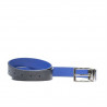 Women belt 02m bicolored cs croco indigo+blue