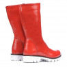 Children knee boots 3003 patent red