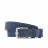 Men belt / women 01b blue velour