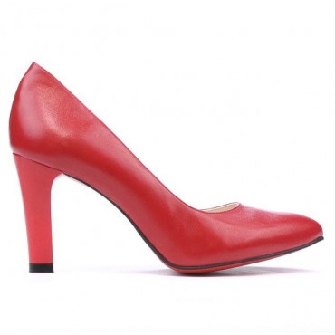 Women stylish, elegant shoes 1243 red 