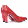 Women stylish, elegant shoes 1243 red 