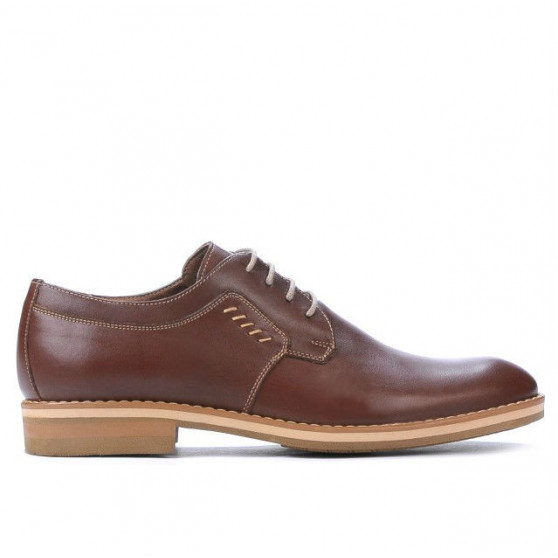 Men stylish, elegant, casual shoes 847 brown