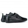 Men loafers, moccasins 865s black+gray