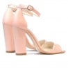 Women sandals 1259 patent light pink