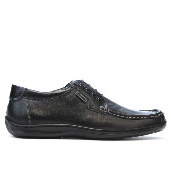 Men loafers, moccasins 818-1 black