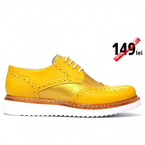 Women casual shoes 663-1 yellow combined
