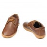 Men loafers, moccasins 871 brown