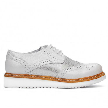 Women casual shoes 663-1 white pearl combined