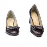 Women stylish, elegant shoes 1265 bordo