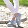 Women casual shoes 663-1 bleu pearl combined