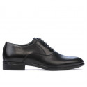 Men stylish, elegant shoes 876 black