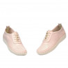Women loafers, moccasins 688 nude