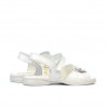 Small children sandals 55c patent white