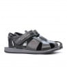 Children sandals 324 black+gray