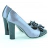 Pantofi eleganti dama 1226 lac mov deschis + negru