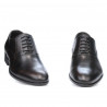 Men stylish, elegant shoes 876 a brown