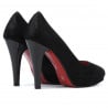 Pantofi eleganti dama 1233 negru satinat