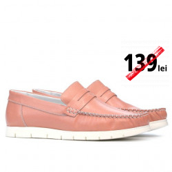 Women loafers, moccasins 692 rosa
