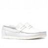Women loafers, moccasins 692 white