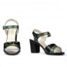 Sandale dama 5042 verde+negru