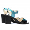Women sandals 5042 bleu+black