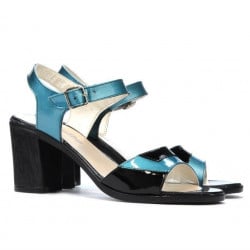 Sandale dama 5042 bleu+negru