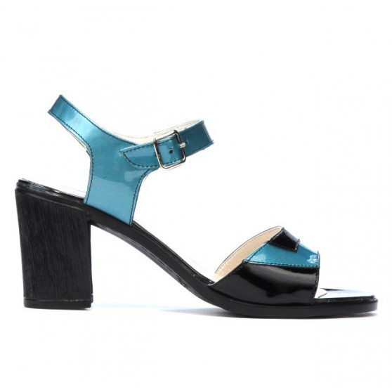 Women sandals 5042 bleu+black